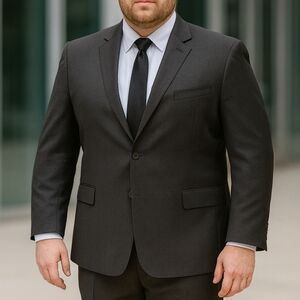 John Varvatos Bedford Pinstripe Blazer 46R Indie Sleaze Rockstar